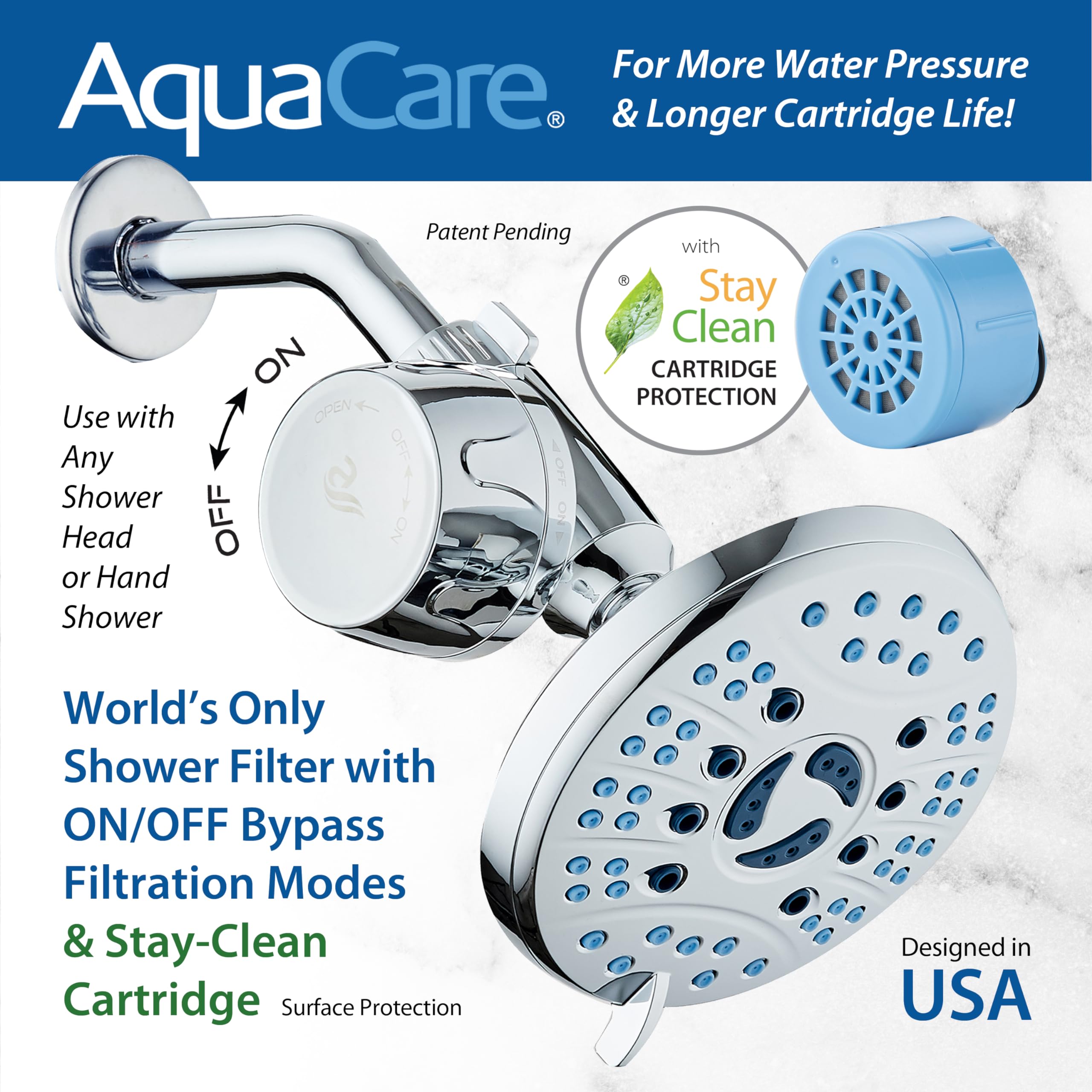 AquaCare Skin & Hair - World's Only Universal Shower Water Filter